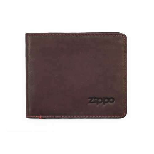 Портмоне Zippo, цвет коричневый, натуральная кожа, 11?1,5?10 см в Оджи