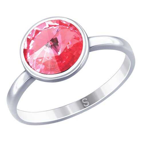 Кольцо женское SOKOLOV из серебра с кристаллом Swarovski 94012601 р.19 в Оджи