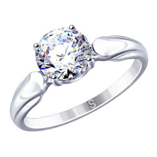 Кольцо женское SOKOLOV из серебра со Swarovski Zirconia 89010113 р.18.5 в Оджи