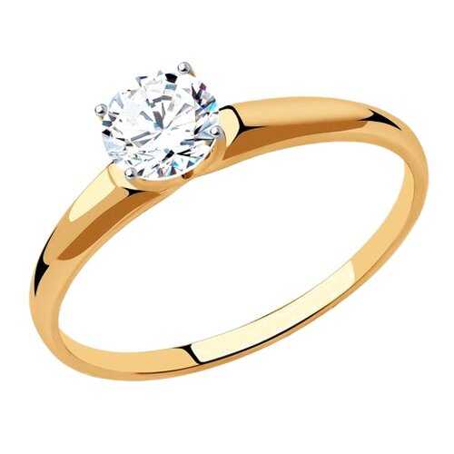 Кольцо женское SOKOLOV из золота со Swarovski Zirconia 81010438 р.16.5 в Оджи