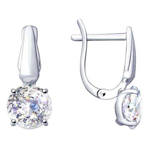 Серьги SOKOLOV из серебра со Swarovski Zirconia 89020110 в Оджи