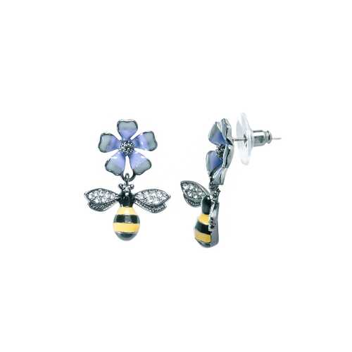 Серьги Corona style B005E1117803K005-SILVER в Оджи