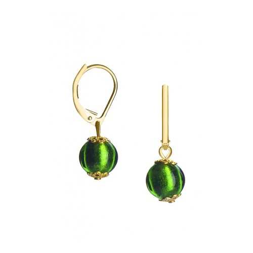 Серьги Perla Piccolo Oro 09030604 зеленые в Оджи