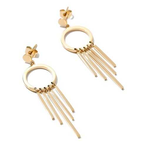 Серьги женские EXCLAIM 037G2802E золотистые в Оджи