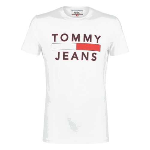 Футболка мужская Tommy Jeans DM0DM07430 YA2 белая XXL в Оджи