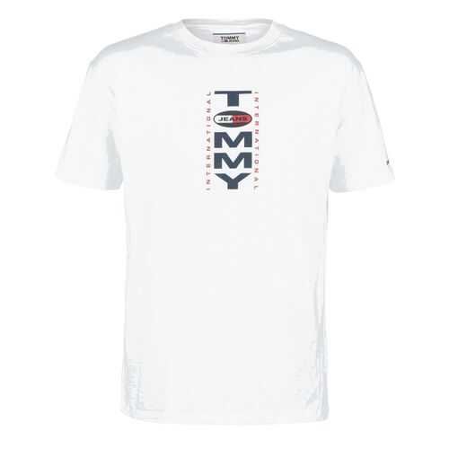 Футболка мужская Tommy Jeans DM0DM07872 YBR белая XXL в Оджи