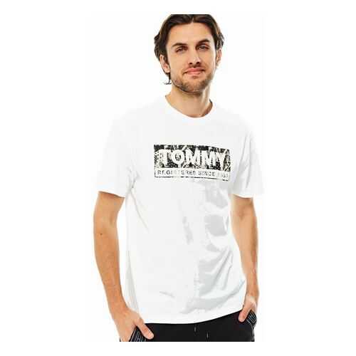 Футболка мужская Tommy Jeans DM0DM08671 BDS белая XXL в Оджи