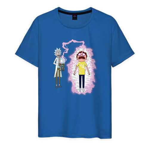 Футболка мужская ВсеМайки 2460797 синяя XXXL в Оджи