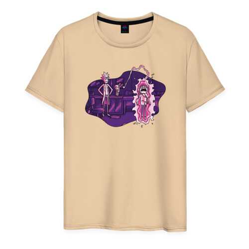 Футболка мужская ВсеМайки 2460881 бежевая XXXL в Оджи