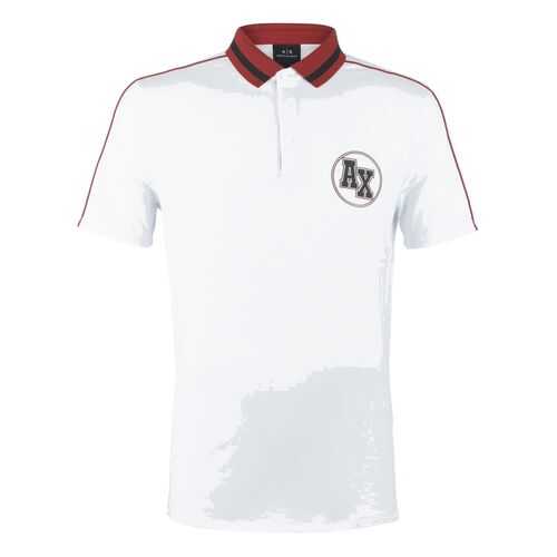 Футболка-поло мужская Armani Exchange 3HZFFC ZJ1VZ 1100 белая XXL в Оджи
