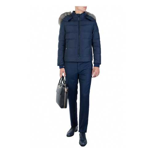 Пуховик мужской Versace Collection 89010 синий 54 EU в Оджи