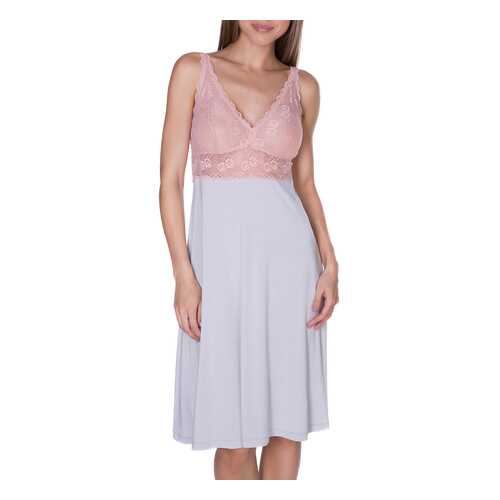 Сорочка ночная женская Rose&Petal Homewear RP48-8140 серая L в Оджи