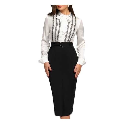Блуза женская D&M by 1001DRESS 0112007-01764WH белая XS в Оджи