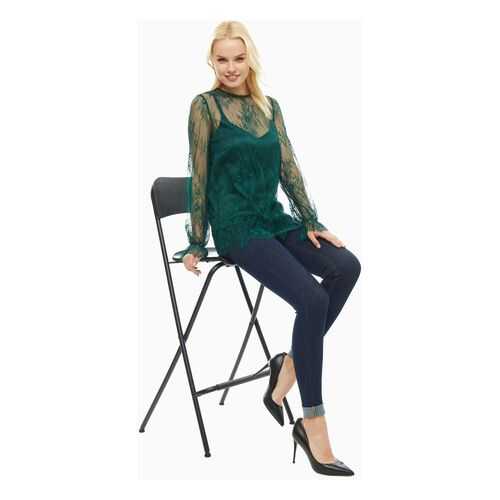 Блуза женская D&M by 1001DRESS DM01691EM зеленая S в Оджи