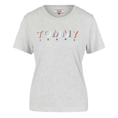 Футболка женская Tommy Jeans DW0DW08040 P01 серая XS в Оджи