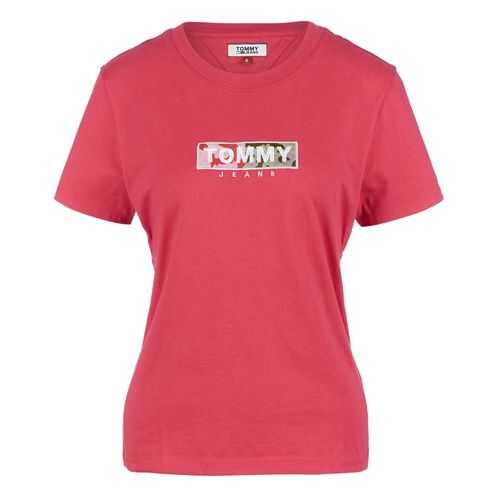 Футболка женская Tommy Jeans DW0DW08054 XIF розовая M в Оджи