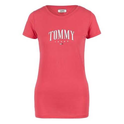 Футболка женская Tommy Jeans DW0DW08061 XIF розовая XXS в Оджи