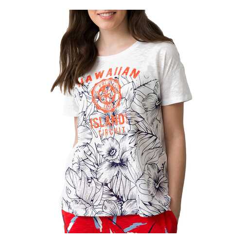 Футболка женская U.S. POLO Assn. G082SZ0110NUT белая 2XS в Оджи
