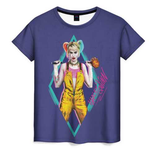 Футболка женская ВсеМайки Harley Quinn синяя 4XL в Оджи