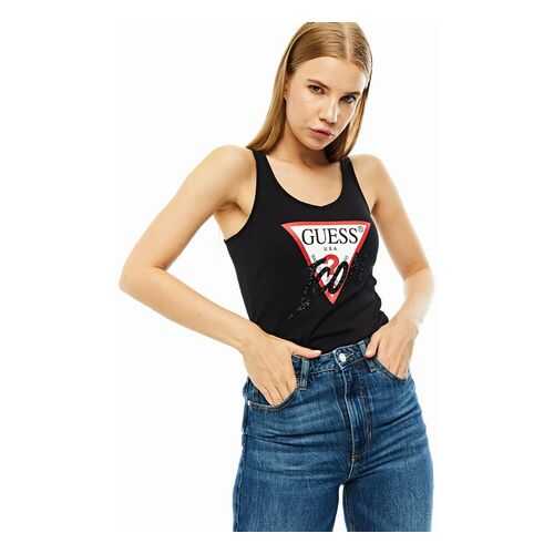Майка женская Guess W0YP94-K1811 черная L в Оджи