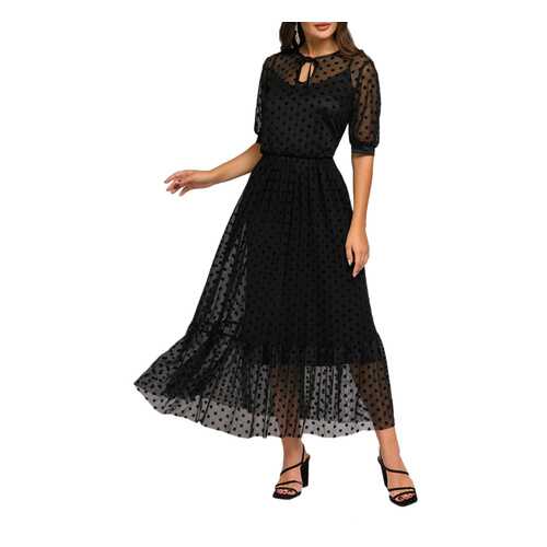 Вечернее платье женское D&M by 1001DRESS DM01734BK черное XL в Оджи